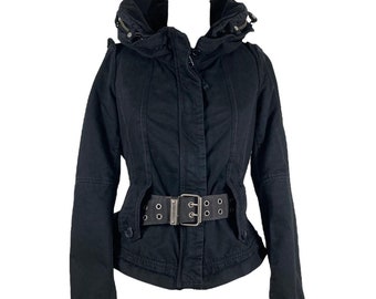 Reversible Fendi Fleece Monogram Zucca Logo Zipper Black
