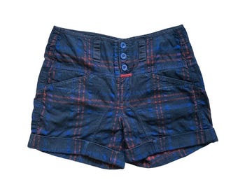 Marithé François Girbaud Multi-colored Striped Shorts, Size 32
