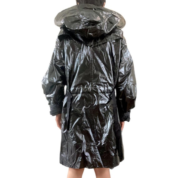 helmut lang trash bag vinyl huge detachable hood … - image 2