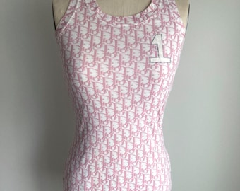 04SS Christian Dior BOUTIQUE Dロゴ装飾タンクトップ CHRISTIAN DIOR 2004 DIOR MANIA TANK TOP – RDB