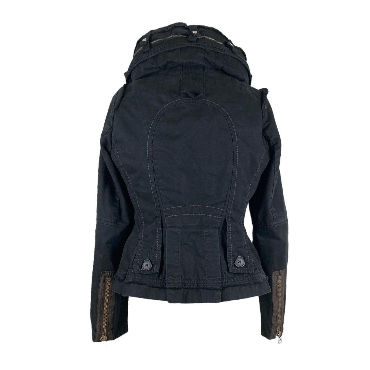 Marithe François Girbaud Y2k Black Canvas Coat - Etsy