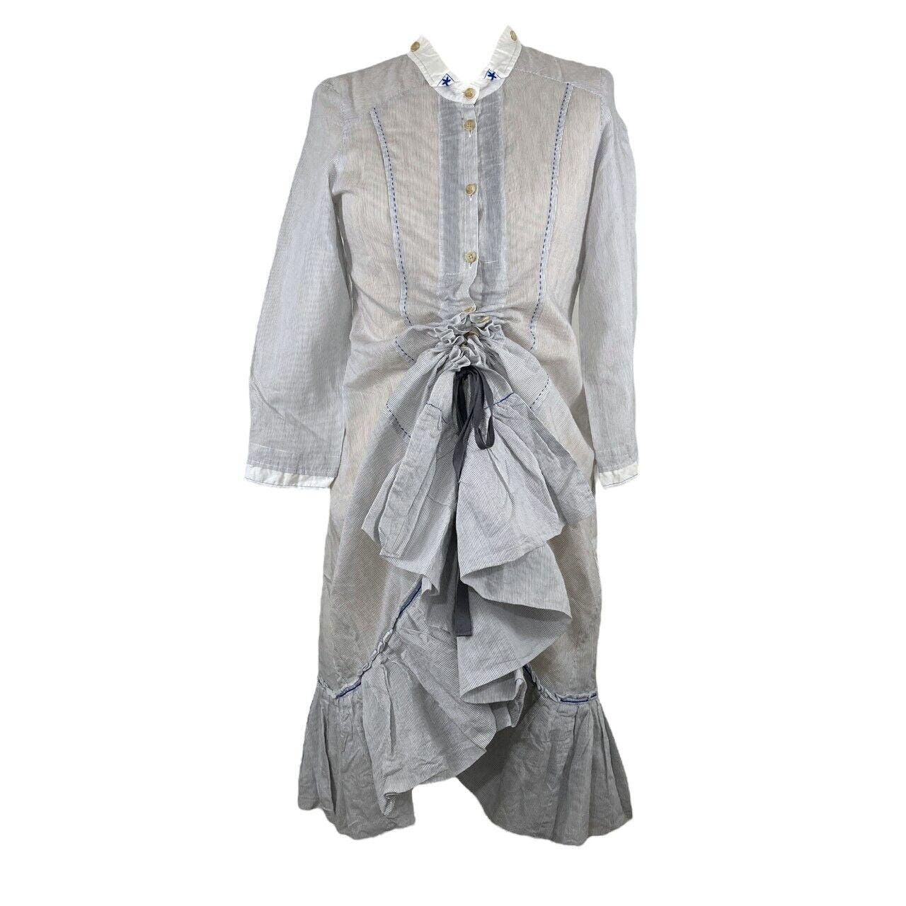 Robe Déstructurée Beige, Vert, Bleu Marithé Et François Girbaud - Taille XS - Occasion Très Bon état