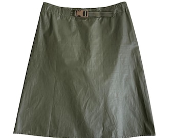 miu miu fall winter F/W1999 khaki technical utility buckle mini skirt