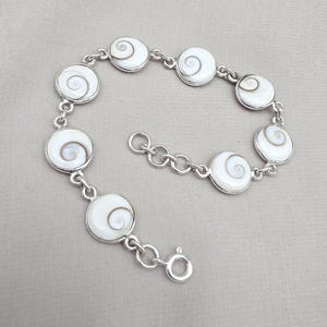 Shiva öga armband 925 silver snäcksarmband andligt skyddssmycke gåva till henne