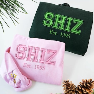 Embroidered Shiz Sweatshirt - Wickeds Movie Crewneck - Wizard Shiz University Sweatshirt - Defying Gravitiy - Christmas Gifts For Women