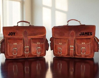 Vintage Leather Motorcycle Saddlebags, Handmade Goat Leather Side Bags, Custom Biker Gear, Personalized Rider Gift