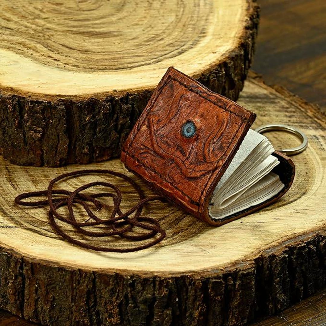 Spellbook Accessory Hocus Pocus Mini Spell Book Keychain Set of 2 – Handmade Leather Magic ...