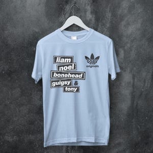 Oasis Originals T-Shirt Vintage Britpop Band Tee with Original Member Names 90s Rock Music Shirt Liam Noel Gallagher Fan Gift Oasis reunion