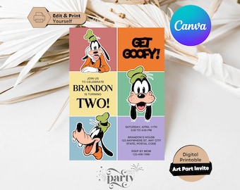 Invitación de cumpleaños divertida: invitación clásica para fiesta (descarga imprimible)