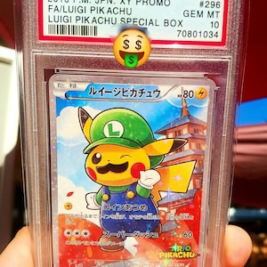 PSA 10  - Luigi Pikachu #296/XY-P  - Proxy Replica