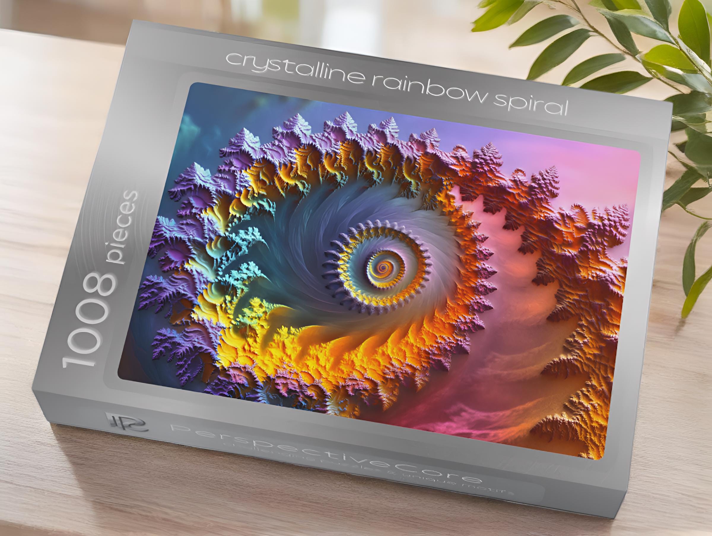 Puzzle 1000 Pieces - Crystalline Rainbow Spiral