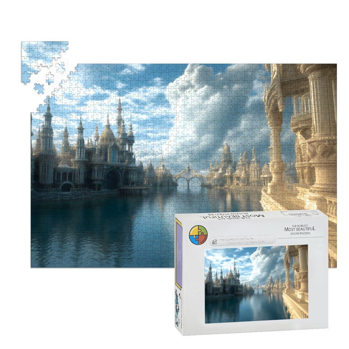 XL Wooden Puzzle 1000 Pieces - Way To Sea In Ancient World
