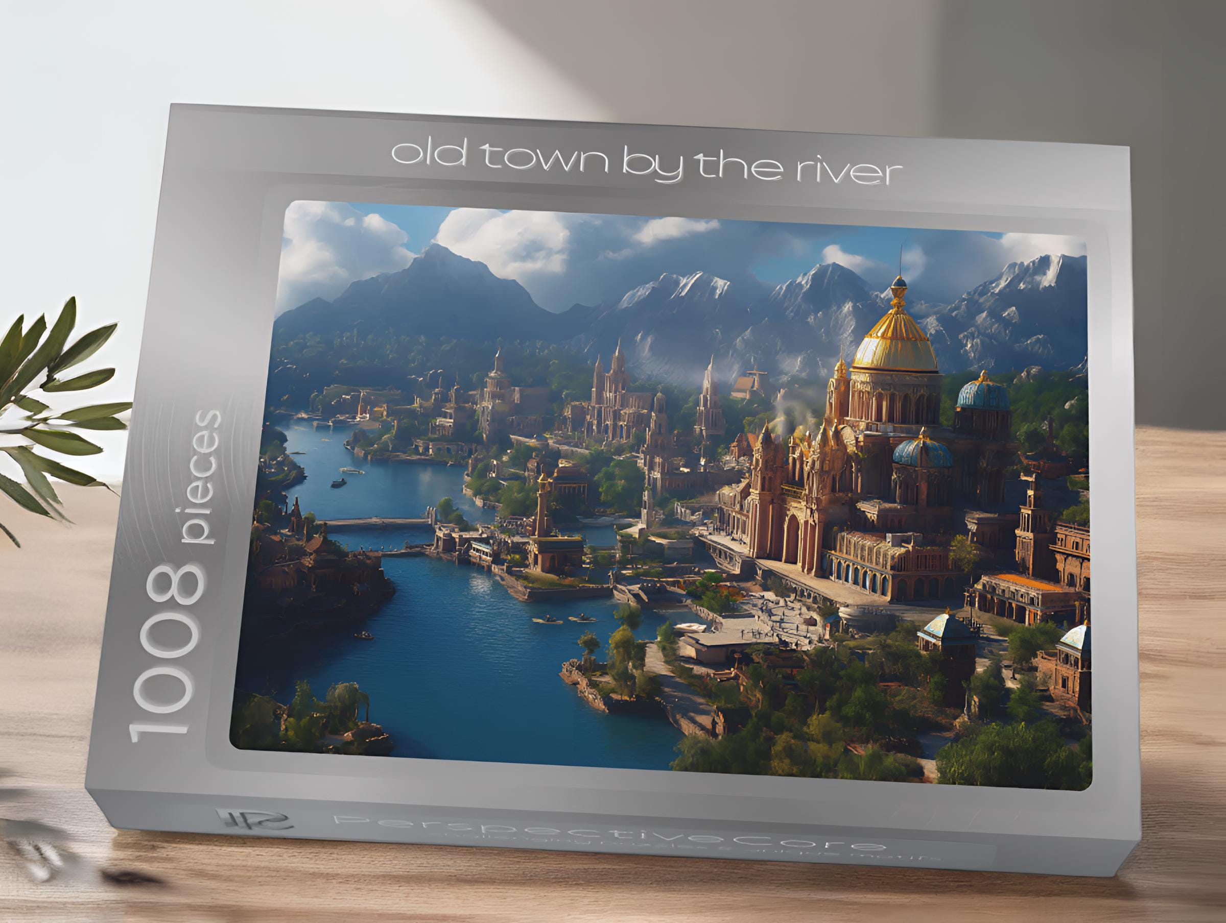 Puzzle 1000 Pieces - Old Town By The River