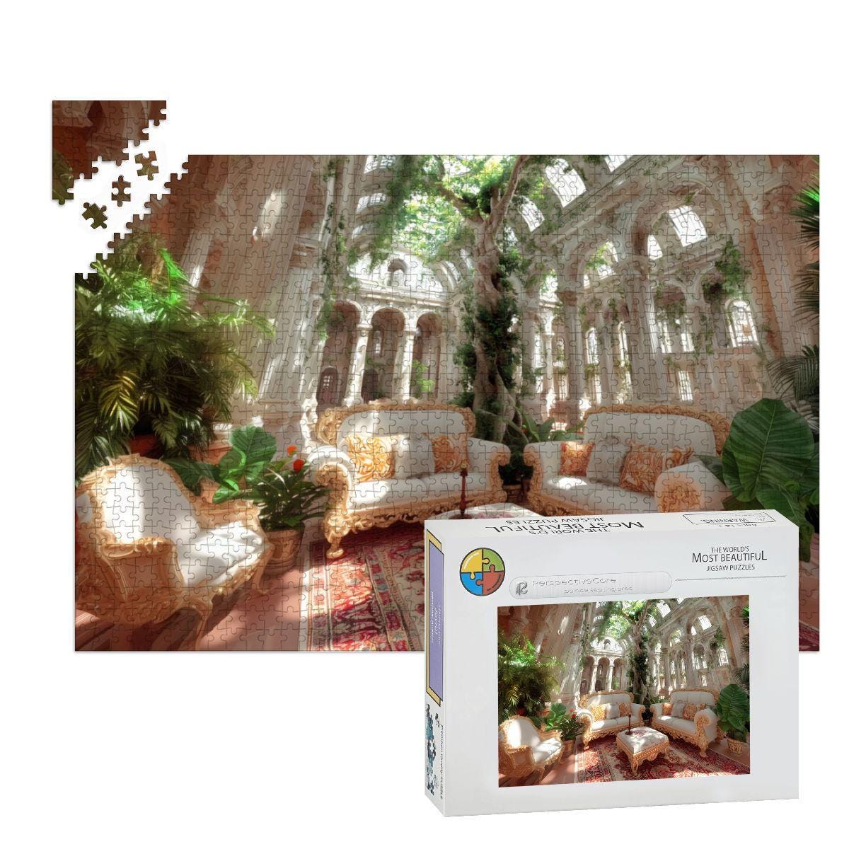 XL Wooden Puzzle 1000 Pieces - Palace Seating Area