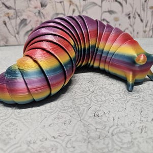 Gosknor Serpiente Flexible Impresa En 3D, Modelo Articulado Que Brilla En La Oscuridad, Animal De Escritorio Antiestrés, Regalo Original Para Niños Y Adultos