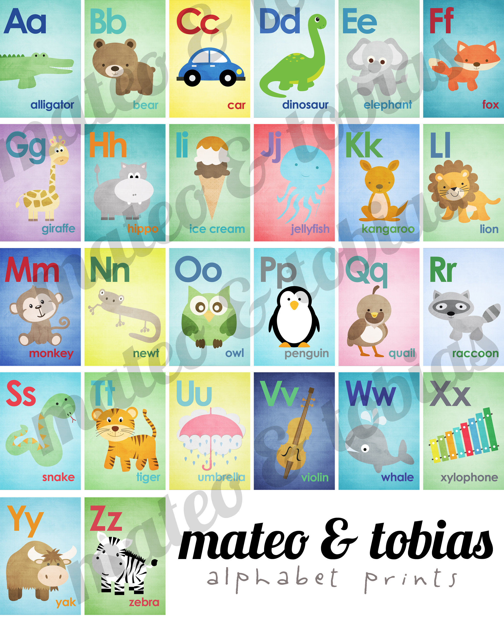Satz von 26 AlphabetKarten. A bis Z. Alphabet Art. ABC Etsy Satz von 26 AlphabetKarten. A bis Z. Alphabet Art. ABC Etsy