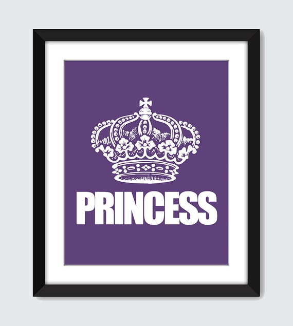 Items similar to Princess Wall Art 8x10 Custom Wall Print Poster on Etsy