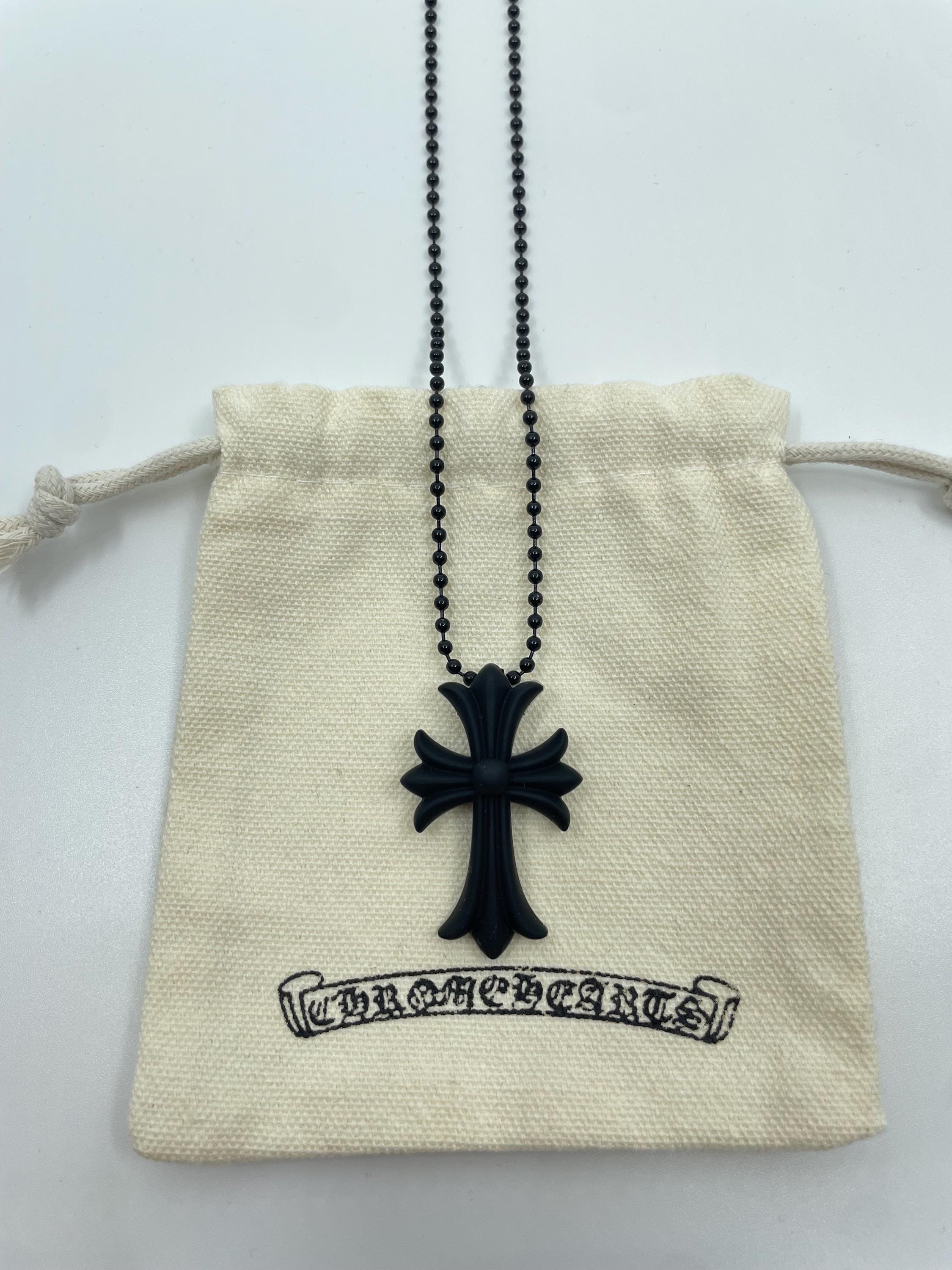 CH Cross Chrome Silicone Rubber Necklace - Etsy