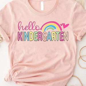 Camiseta de Hola Jardín de Infancia, Camiseta de Estudiante de Jardín de Infancia, Camiseta de Primer Día de Clases, Camiseta de Regreso a Clases, Camisetas de Jardín de Infancia, Camiseta de Estudiantes
