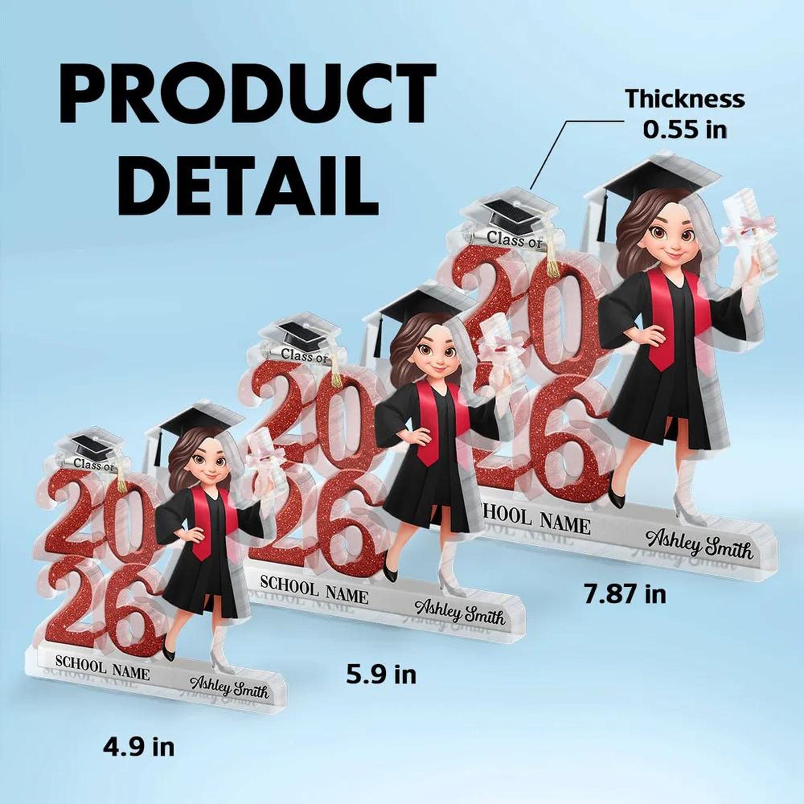 Grad Plaque Personalized Graduation Acrylic Plaque 2026, Custom Graduate Name ...