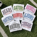 Custom School Mascot Digital File, Polka Dot Girly PNG, School Spirit Team Png File, Football Baseball Softball Team Shirt, Gameday Png