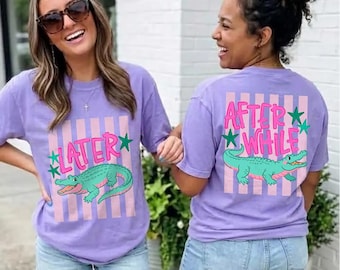 Later After While Png, Last Day of School Shirt Design, End of School Year Design Teacher, Funny Later Gator Png
