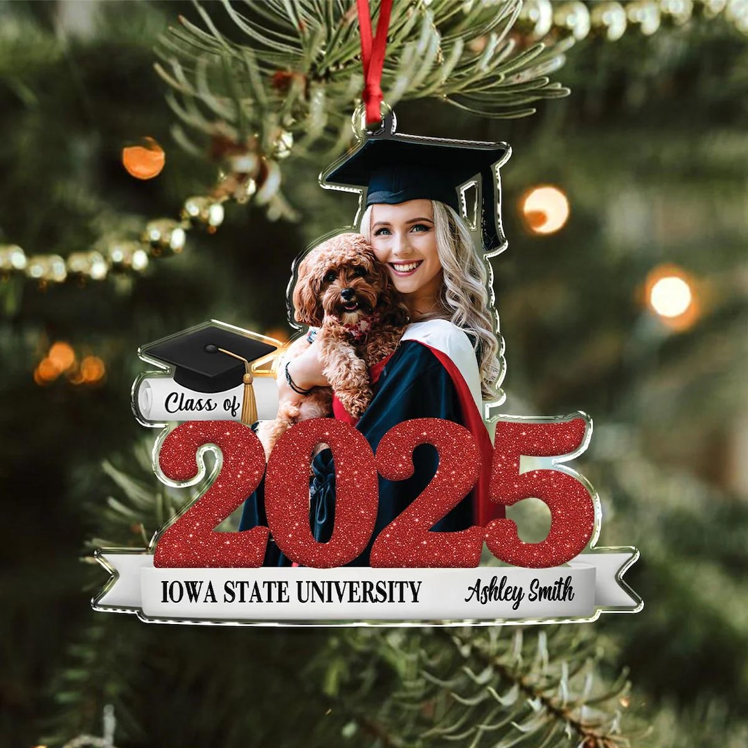 Custom Photo Graduation Ornament, Class of 2026 Photo Ornament, Senior ...