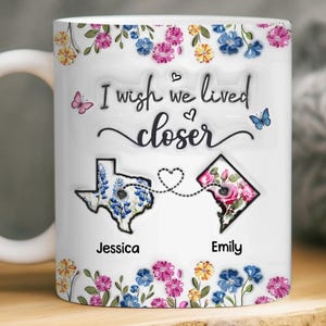 Personalized I F*cking Miss You Btch Mug, Long Distance Friendship Gift, Gift For Best Friends, Best Friend Christmas Gift
