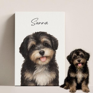 Custom Watercolor Portraits Using Pet Photo Personalized Digital Dog Portraits Cat Portraits Custom Dog Portraits Custom Pet Memorial Art