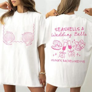 Custom Beach Bachelorette Seashells Shirt, Mermaid Bachelorette Shirts, Coastal Bachelorette Shirts, Last Splash Bachelorette Shirts
