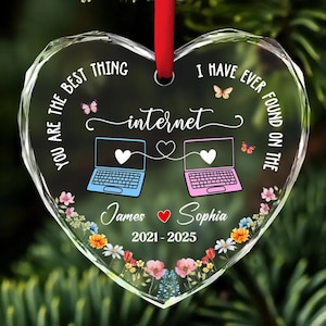 Personalized Couples Ornament, You&#39;re The Best Things I Have Found Online Ornament, Custom Couple Ornament, Funny Ornament Gift For Girl