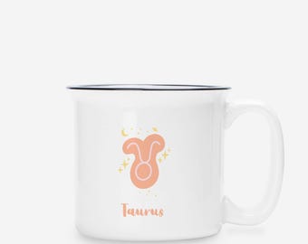 Taurus Horoscope Mug Zodiac Coffee Cup Astrology Gift for Her U.S. Shipping only