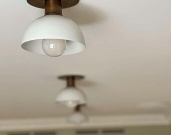 Lámpara empotrada moderna de 1 luz pequeña, lámpara de tocador moderna de latón, accesorio de iluminación para cocina
