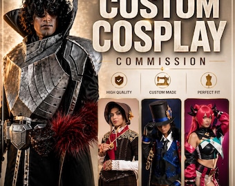 Custom Anime Game Movie Cosplay Commission, Made to Order Armor Clothing & Accessories