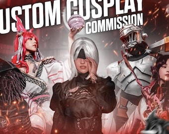 Custom cosplay outfits and props commission