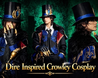 Dire Crowley Cosplay | Twisted Wonderland Inspired Costume with 3D Cane