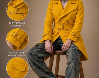Custom Dick Tracy Inspired Trench Coat