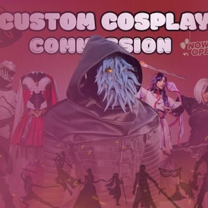 Custom cosplay outfits and props commission