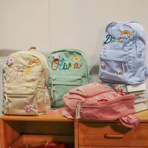 Kids Backpack, School Bag, Custom Backpack with Name, Preschool Backpack, Toddler Book Bag, Back to School Gift for Kids, Gift for Girls/Boy