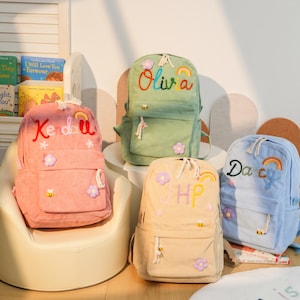 Personalized Kids Backpack, Preschool Bag, School Bag Kids, Toddler Backpack, Girls Backpack, Boys Backpack, Back to School, Gift for Kids