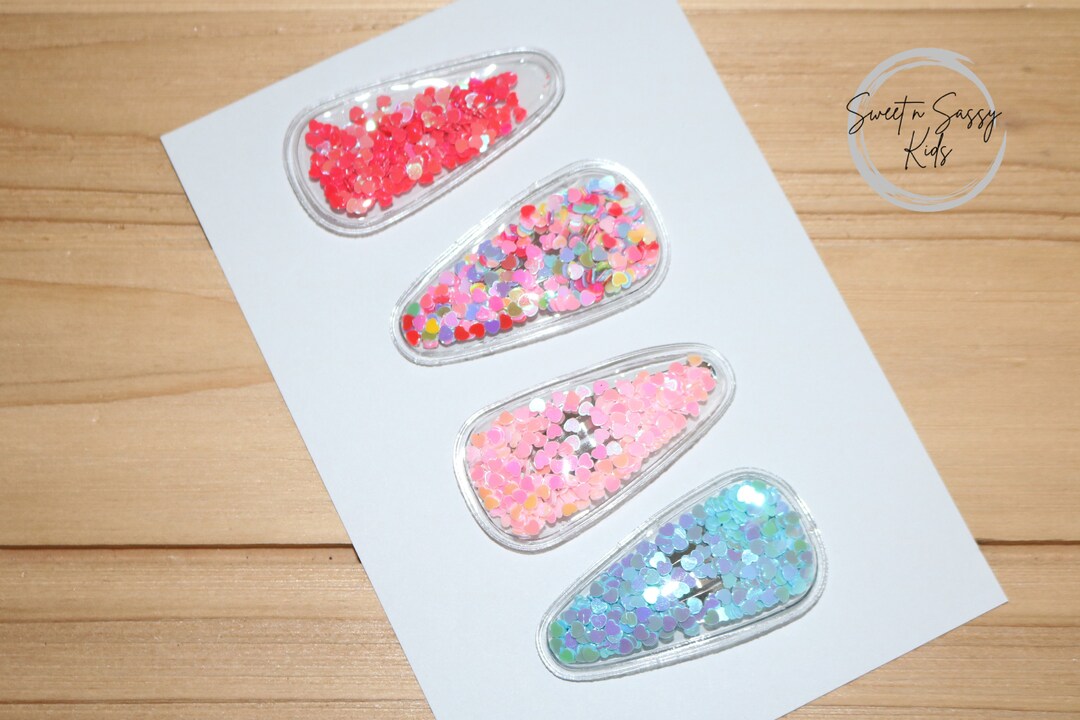 Babyhug Snap Clips with Heart & Fruits Applique Pack of 8 - Multicolor main image 1