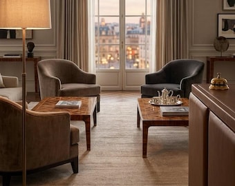 Handloom Tencel Silk Rug, Tip Sheared Neutral Beige Modern Area Carpet