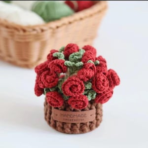 Gehäkelter Blumenstrauß-Untersetzer