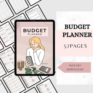 Planejador de orçamento, planejador de orçamento para impressão, rastreador de despesas, planejador financeiro, rastreador de dinheiro para impressão, diário de orçamento do planejador financeiro