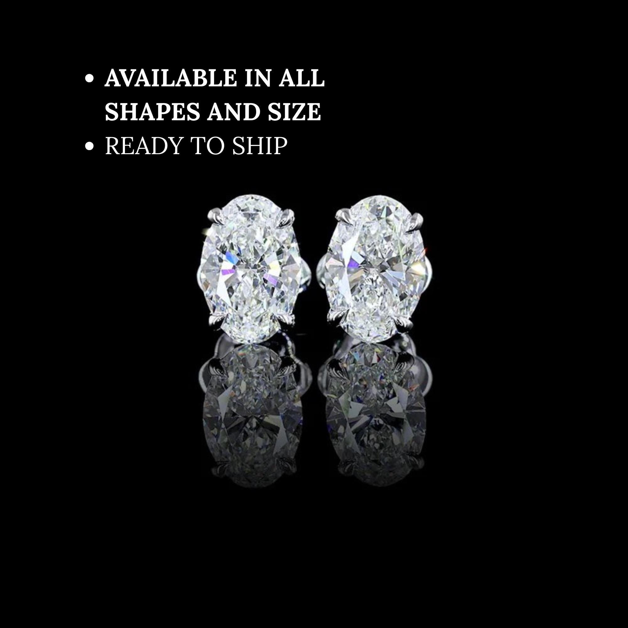 Orecchini Pendenti Moissanite 2 Ct Argento 925 Placcato Oro Bianco 14K - Antichi