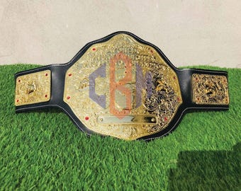 World Heavyweight Wrestling Champion Replica Belt with Supreme Leather Quality - Adult Size