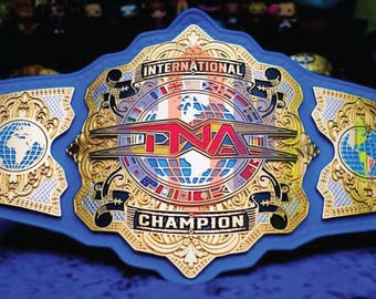 TNA International 2 mm Wrestling Championship Belt – Double Layered, Adult Size Replica