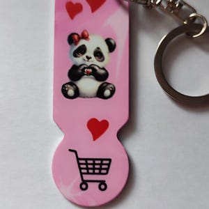 Cart remover &quot;Panda shows heart...&quot; #shopping #small gift #chip #friends #mom