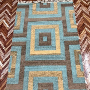 Alfombra kilim inspirada en la sueca Marianne Richter