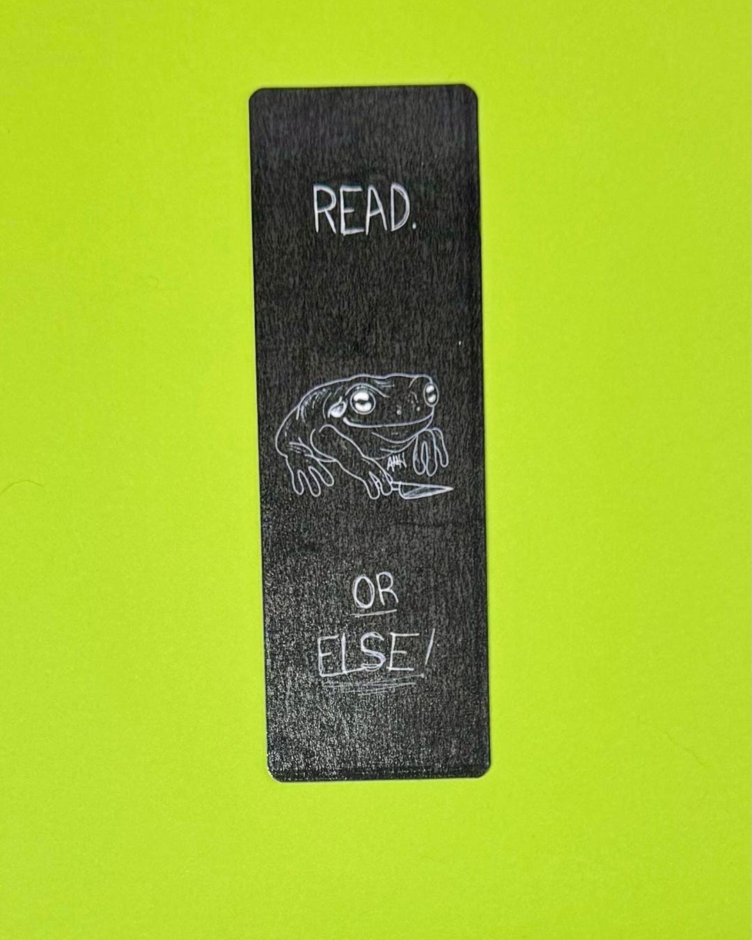 Tree Frog Black Bookmark: Laminated Cardstock - Etsy